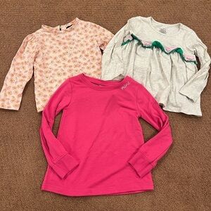 Bundle of 3 Girl’s Long Sleeve Tees Size 2/2T